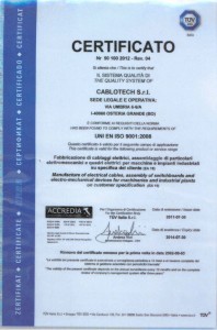 Certificato ISO 9001 TUV
